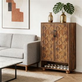 Shoe cabinet, shoe rack, storage cabinet with spacious storage space