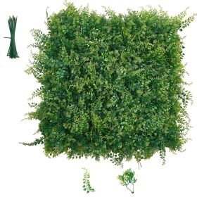 Artificial Plant Wall, 12PCS 20 x 20 in Artificial Boxwood Panels, Sun Protection Greenery Backdrop Privacy Hedge Fence, Fake Grass Screen for We