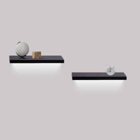 Floating Shelves 15.75" Wall Mounted Wood Shelves for Bathroom, Bedroom, Living Room, Kitchen