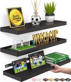 Floating Shelves for Wall, Wall Mounted Rustic Wood Shelves for Bathroom, Bedroom, Living Room, Kitchen