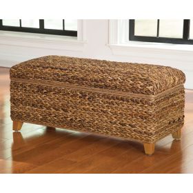Amber Woven Banana Leaf Storage Trunk