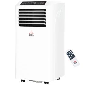 8000BTU Mobile Portable Air Conditioner with Cooling, Dehumidifier, and Ventilating with Remote Control, 2 Speed Fans, 24-Hour Timer for Bedroom, (Option: White-405x380x890 mm)