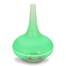 200ml Cool Mist Humidifier Ultrasonic Aroma Essential Oil Diffuser W/7 Color LED Lights Waterless Auto Off For Office Home Room Study Yoga Spa (Option: White)