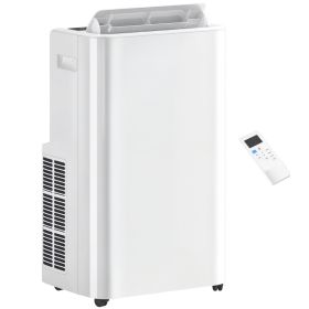 12000 BTU Portable Air Conditioner with Remote Control, Free Standing AC Unit with Built-in Cool, Dehumidifier, Fan Modes for Room Up to 550 Sq.F (Option: White-462x505x875 mm)