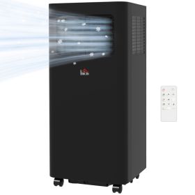 8000 BTU Mobile Air Conditioner, 345 Sq. Ft., AC Unit with Dehumidifier, Sleep, 24H Timer On/Off, Window Kit, Black (Option: Black-370x330x882 mm)
