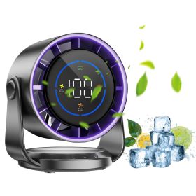 1Pc Desk Fan Battery Operated Wall Mounted Fan Rechargeable Mini Desk Fan With Tilting Angle For Home Office Travel (Option: Purple)